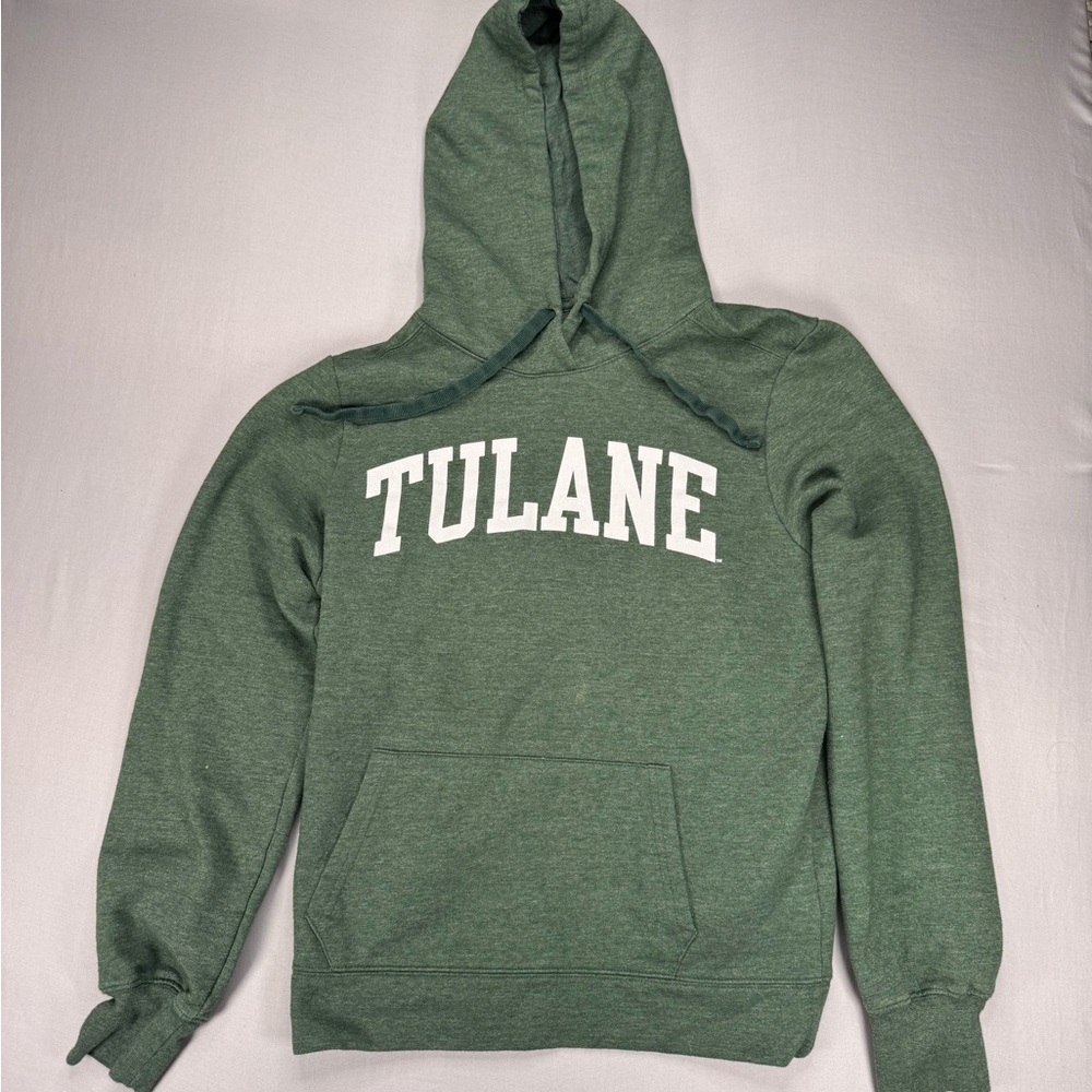 Tulane University Green Hoodie size: Large unisex Redshirt Pullover Sweatshirt